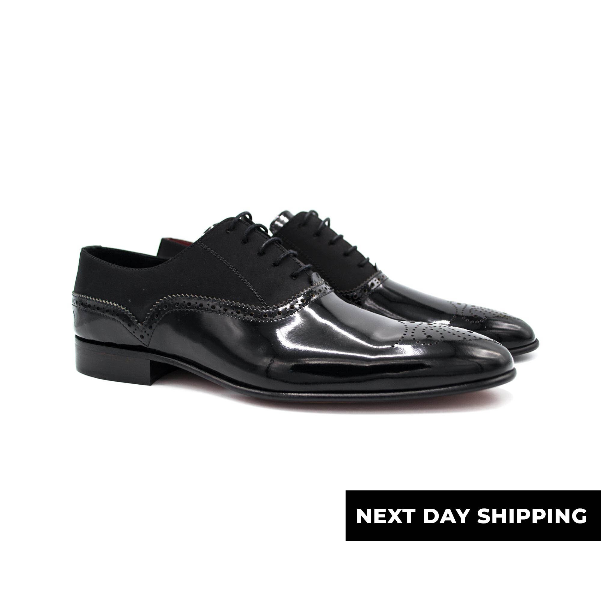 IRAZU BLACK Handcrafted Patent Leather 