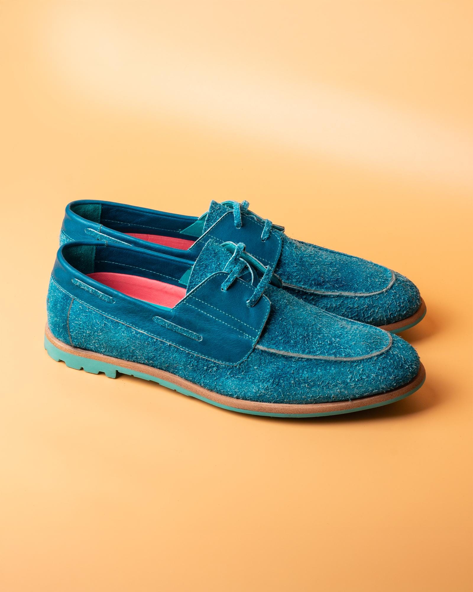 Men's Everest Turquoise Calf Leather Derby Design