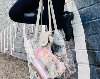 see through purses totes