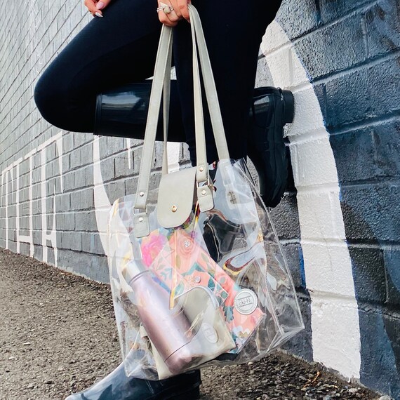 clear shoulder purse