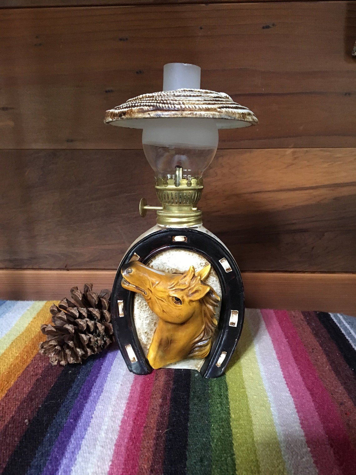 Horseshoe Oil Lamp Horse Oil Lamp Western Oil Lamp Western Etsy