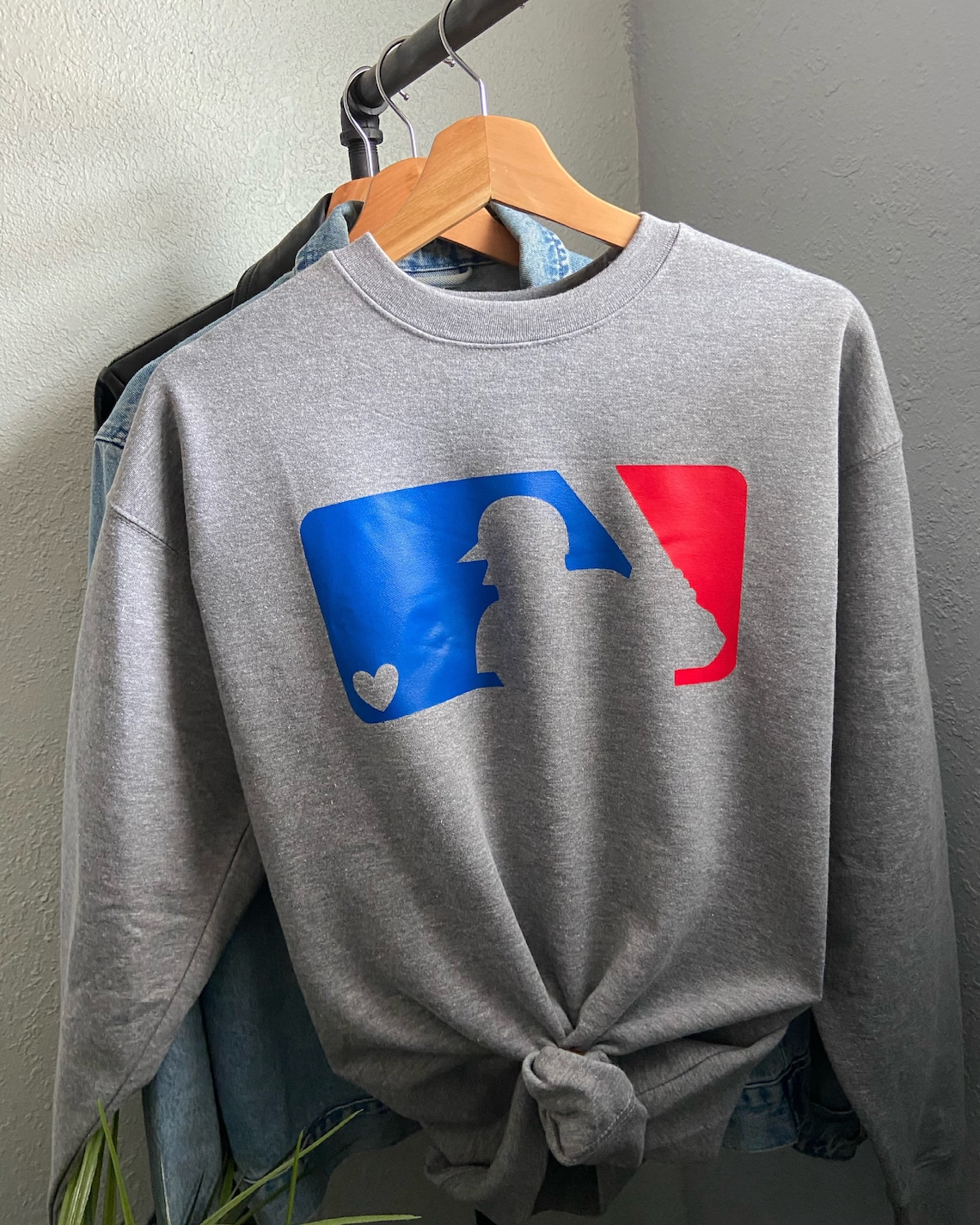 MLB Gray Sweater Baseball Sweater Etsy UK
