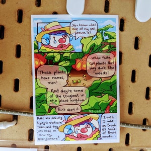 ACNH// Pietro On Weeds Comic Glossy 4x6&quot; Photo Print