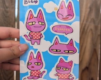 ACNH// Bob 4x6" Vinyl Sticker Sheet