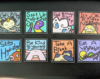 Original Advicemon Stickers - set of 8!