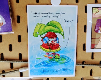 ACNH// Pietro In The Rain 4x6&quot; Photo Print