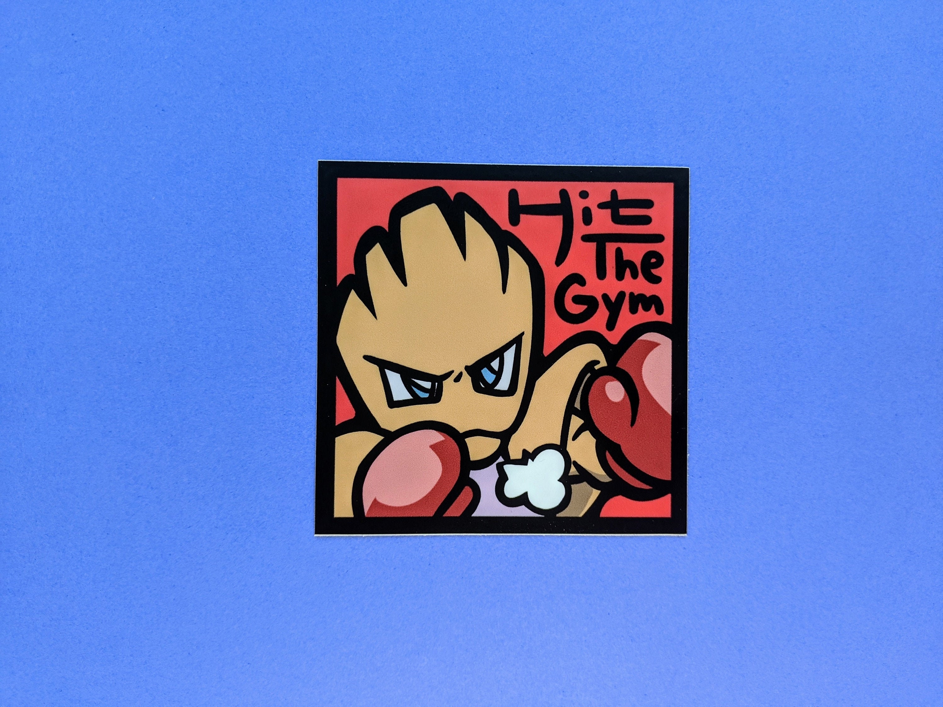 Pokemon small sticker Hitmonchan