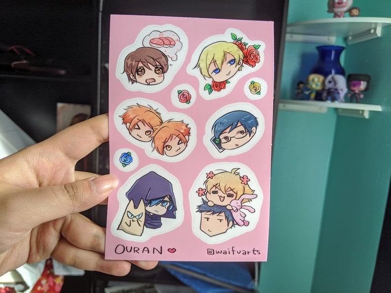 Ouran High School Host Club Vinyl Sticker Sheet 4x6 Etsy