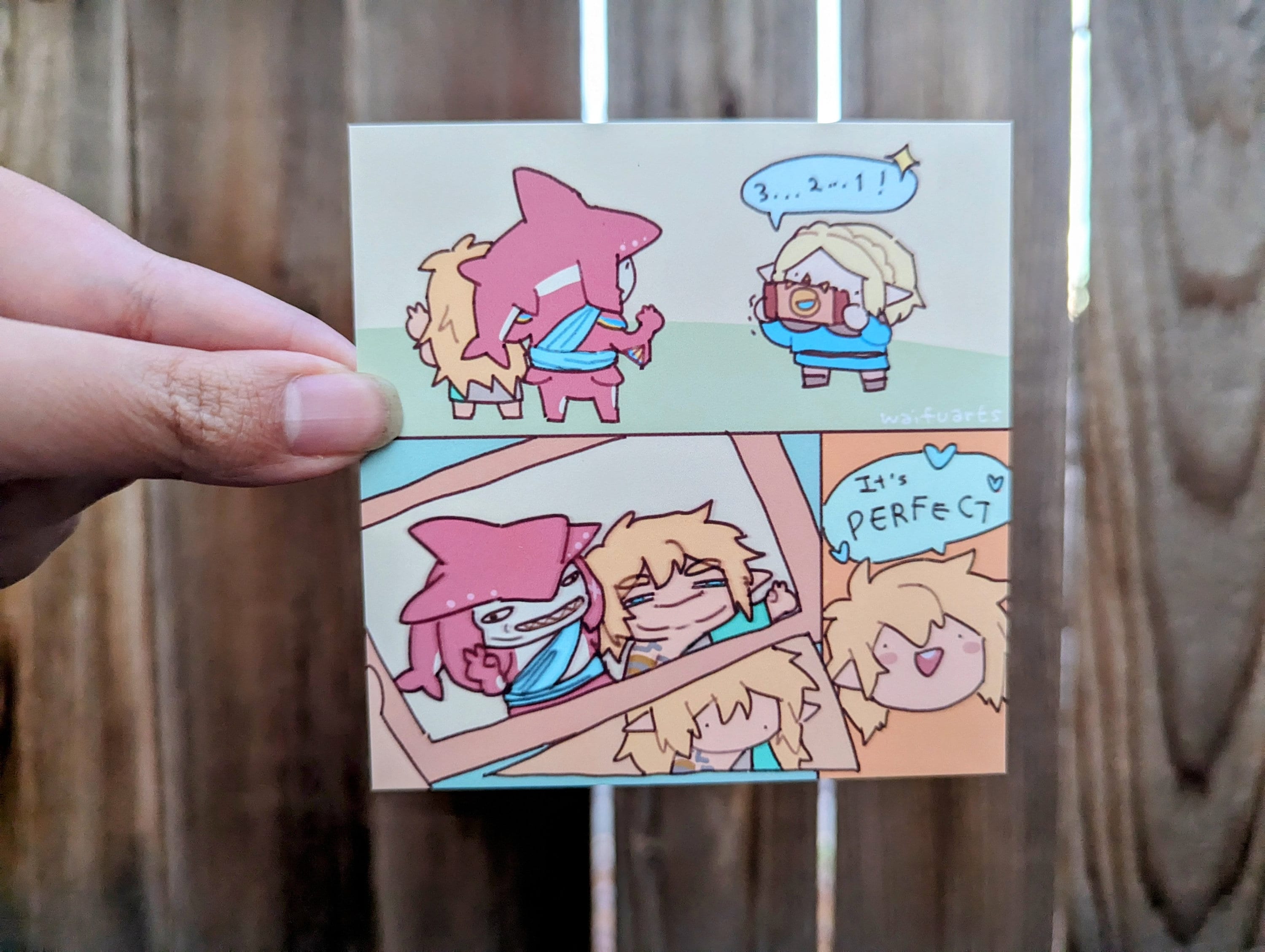 Zelda Takes a Photo of Sidon and Link 4x4