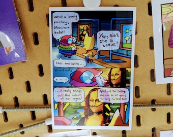 ACNH// Pietro Purchases A Painting Glossy 4x6" Photo Print