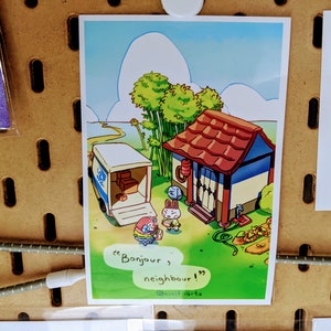 ACNH// Pietro Meets His New Neighbour Glossy 4x6&quot; Photo Print