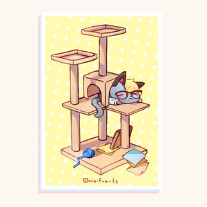 ACNH// Raymond&#39;s Catnap Glossy 4x6&quot; Photo Print