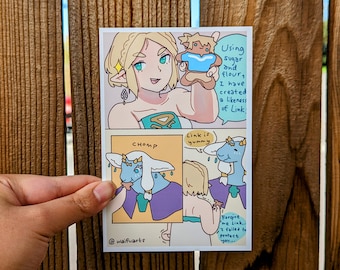 Zelda hornea galletas, impresión brillante de 4 x 6 pulgadas