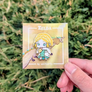 Zelda and the Forbidden Gummy 1.5 Inch Gold Plated Hard Enamel Pin