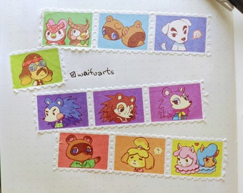 ACNH / / Tier Freunde Stempel Washi Tape [Set A]