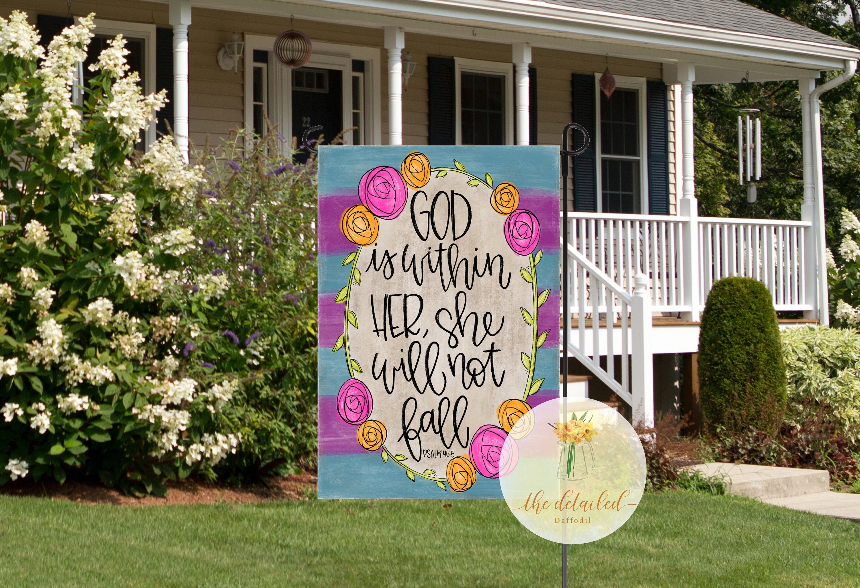 RELIGIOUS CHRISTIAN GARDEN Flag Psalm 465 Etsy New Zealand