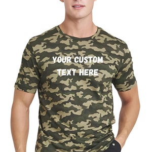 Personalised Camo tshirt Camo Shirt mens womens Unisex Adult tshirt Custom Camo shirt
