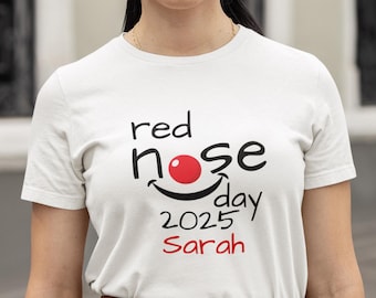 Custom Red Nose Day T-Shirt, funny t shirt, Comic Relief red nose day 2025 t shirt