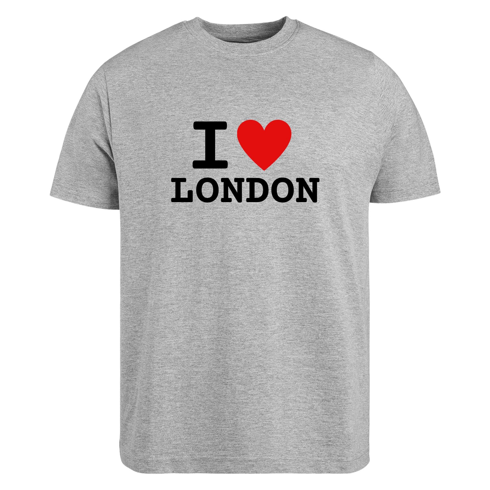 I Love London Tシャツ ユニセックスグラフィックTシャツ クラシック 