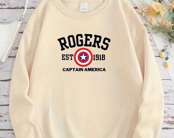 Rogers 1918-sweater, Captain America-sweater, Rogers 1918-sweater - geïnspireerd op Captain America & Avengers