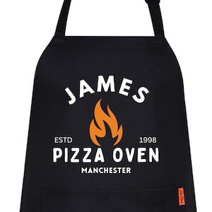 Pizza Oven Apron - Personalized Cooking Gift - Chef&#39;s Apron for Men and Women - Perfect for Dad