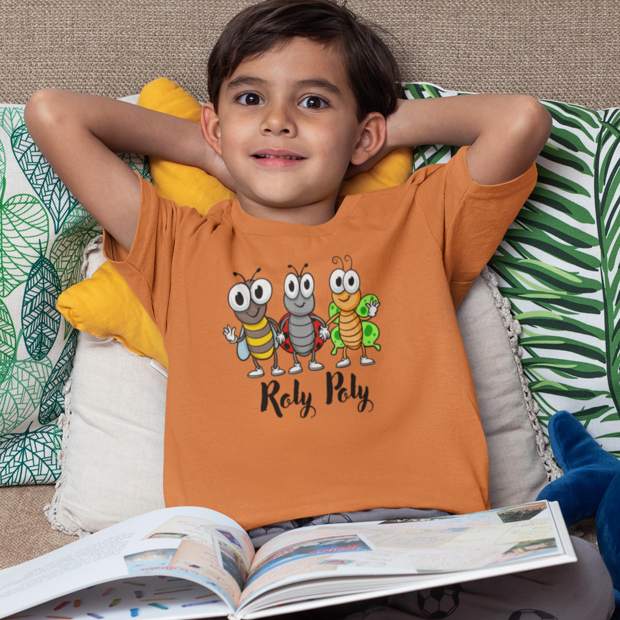 Kids Roly Poly t shirt | Kids Gift | Bug Shirt | Funny Kids T-Shirt | Perfect Gift for Little Ones | Bug Tee