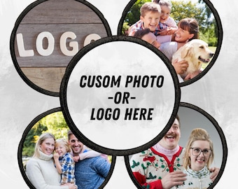 Parche para planchar o coser personalizado de alta calidad / Insignia con impresión de texto y logotipo personalizado