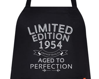 Baking Apron 70th Birthday Gifts Cooking Apron 70 Years Old Kitchen Limited Edition Born In 1954 Aged To Perfection