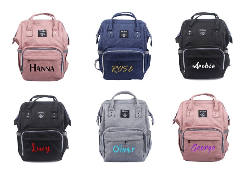 Personalised Baby Changing Bag Add Any Name on Nappy Bag Etsy UK