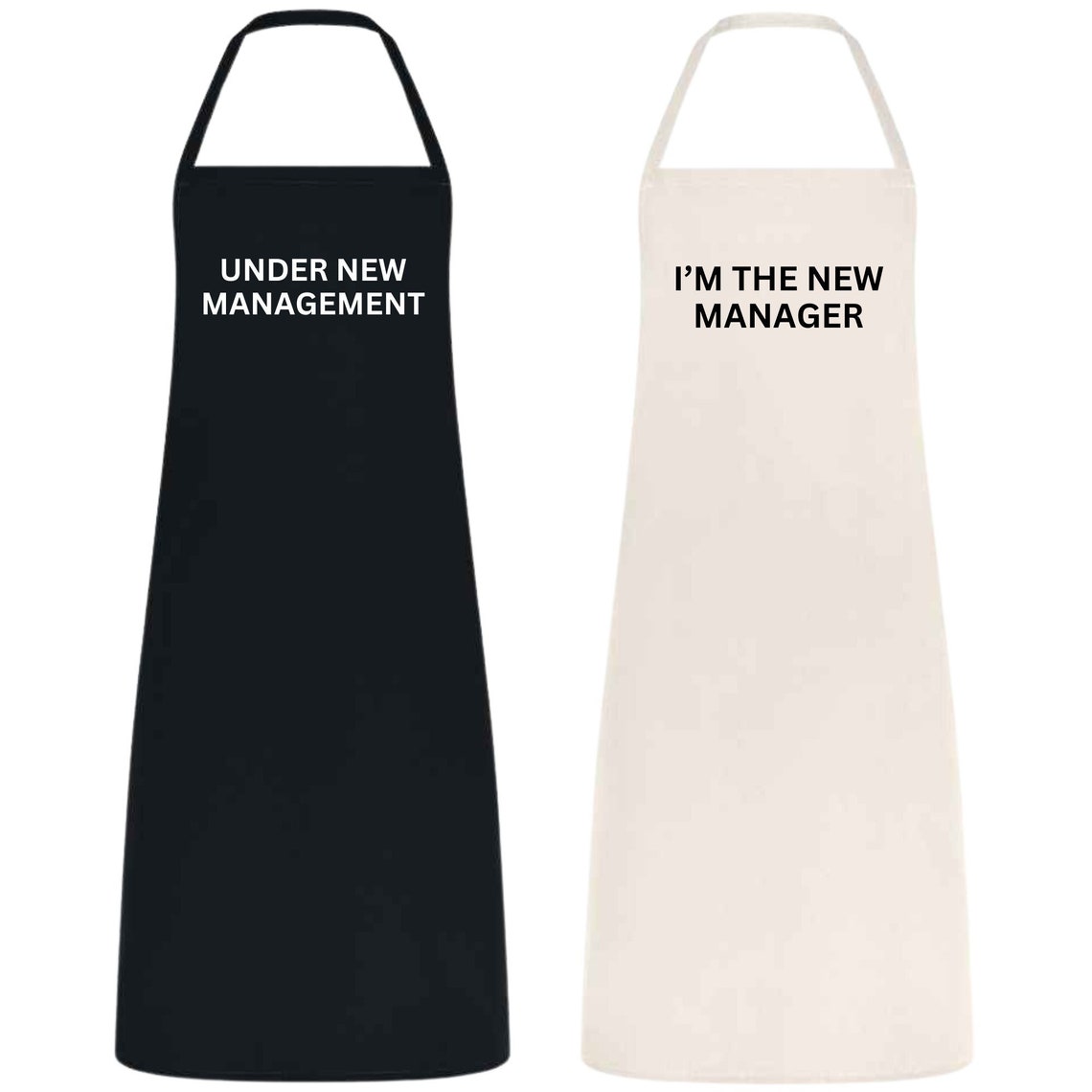 Apron Set Couple Apron Under Management Under Manager Adult Baking Fun ...