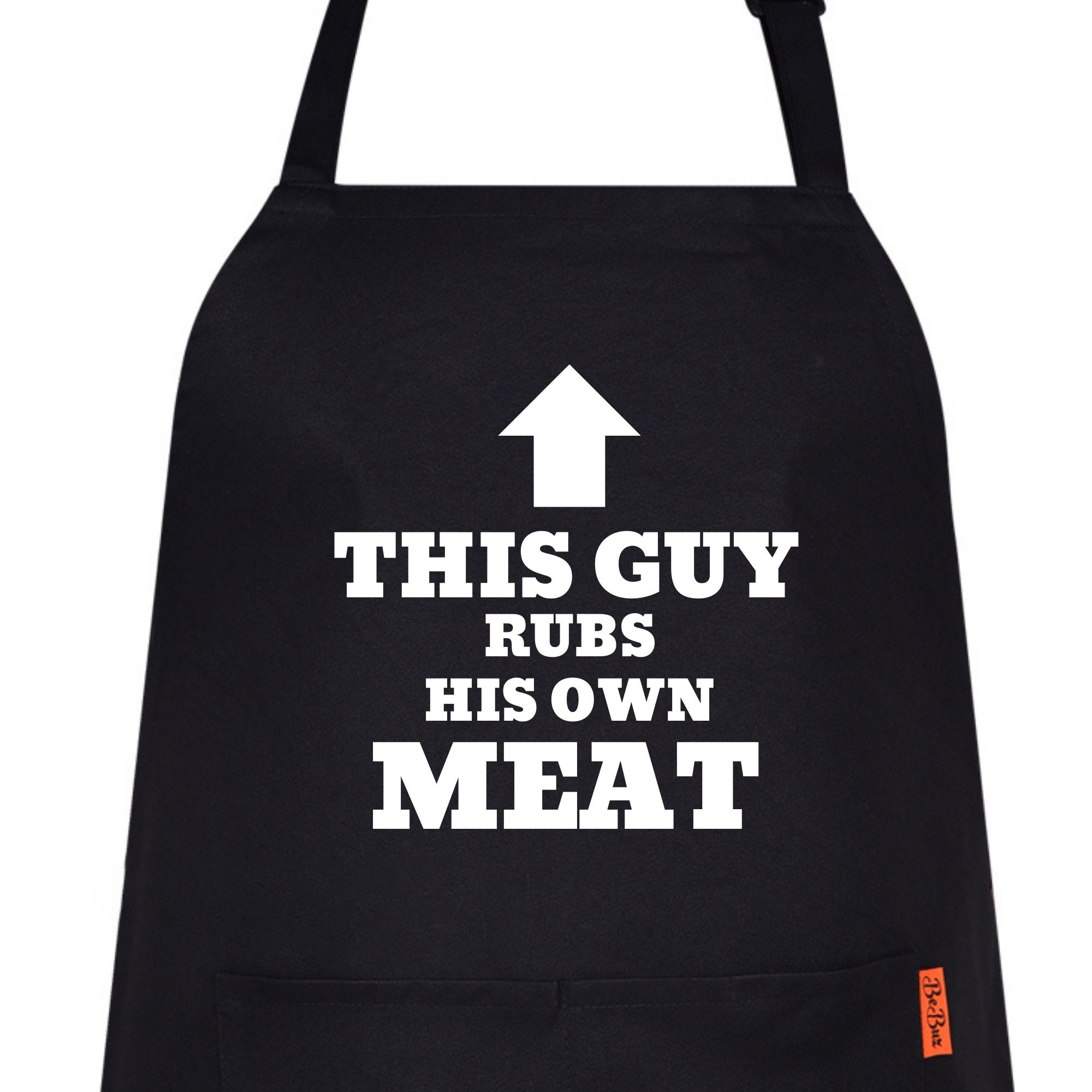This Guy Rubs His Own Meat Funny BBQ Apron Novelty Aprons Cooking Gifts for Men Woman Birthday Christmas Gift For Him Gift For Husband