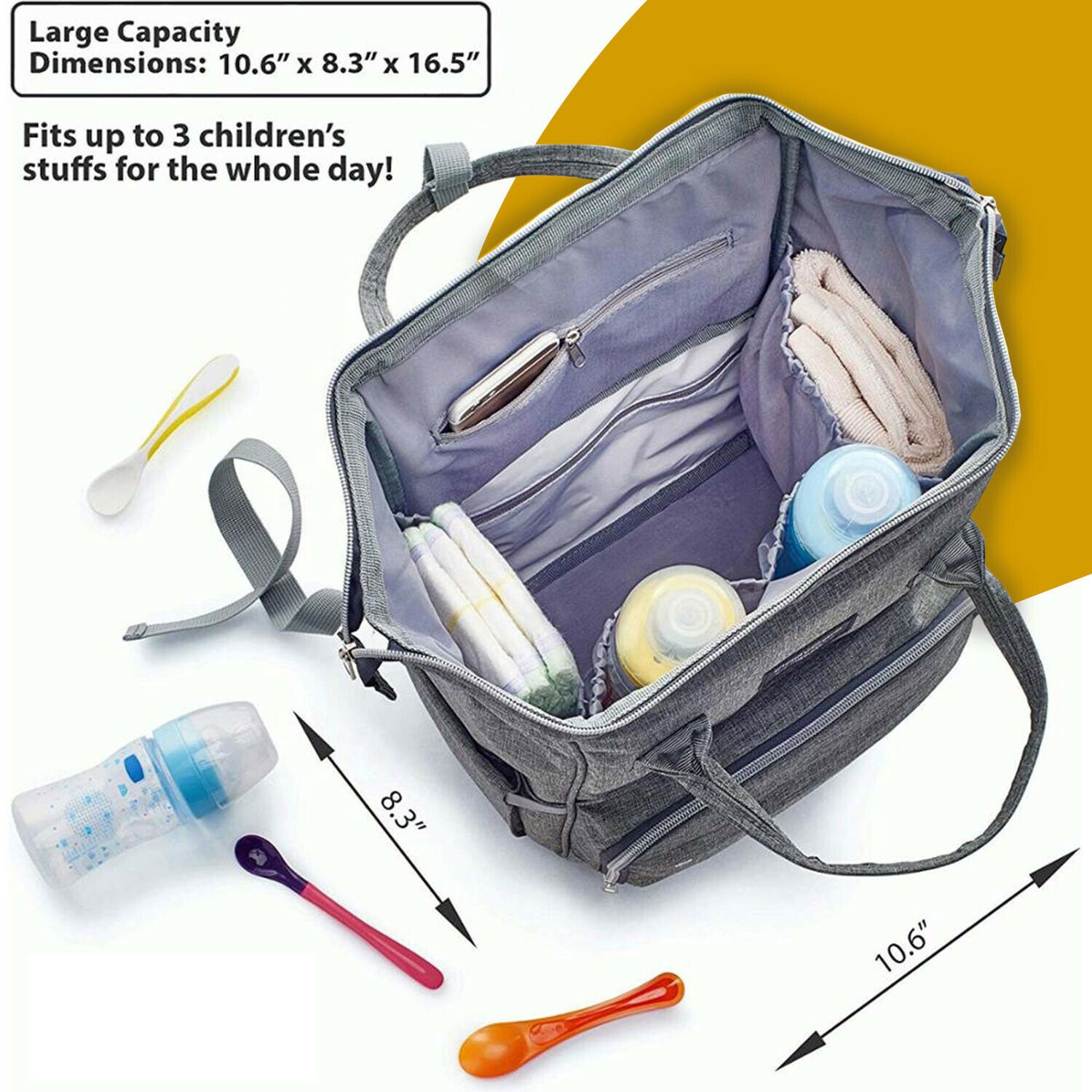 Personalised Baby Changing Bag Add any Name on Nappy Bag Etsy