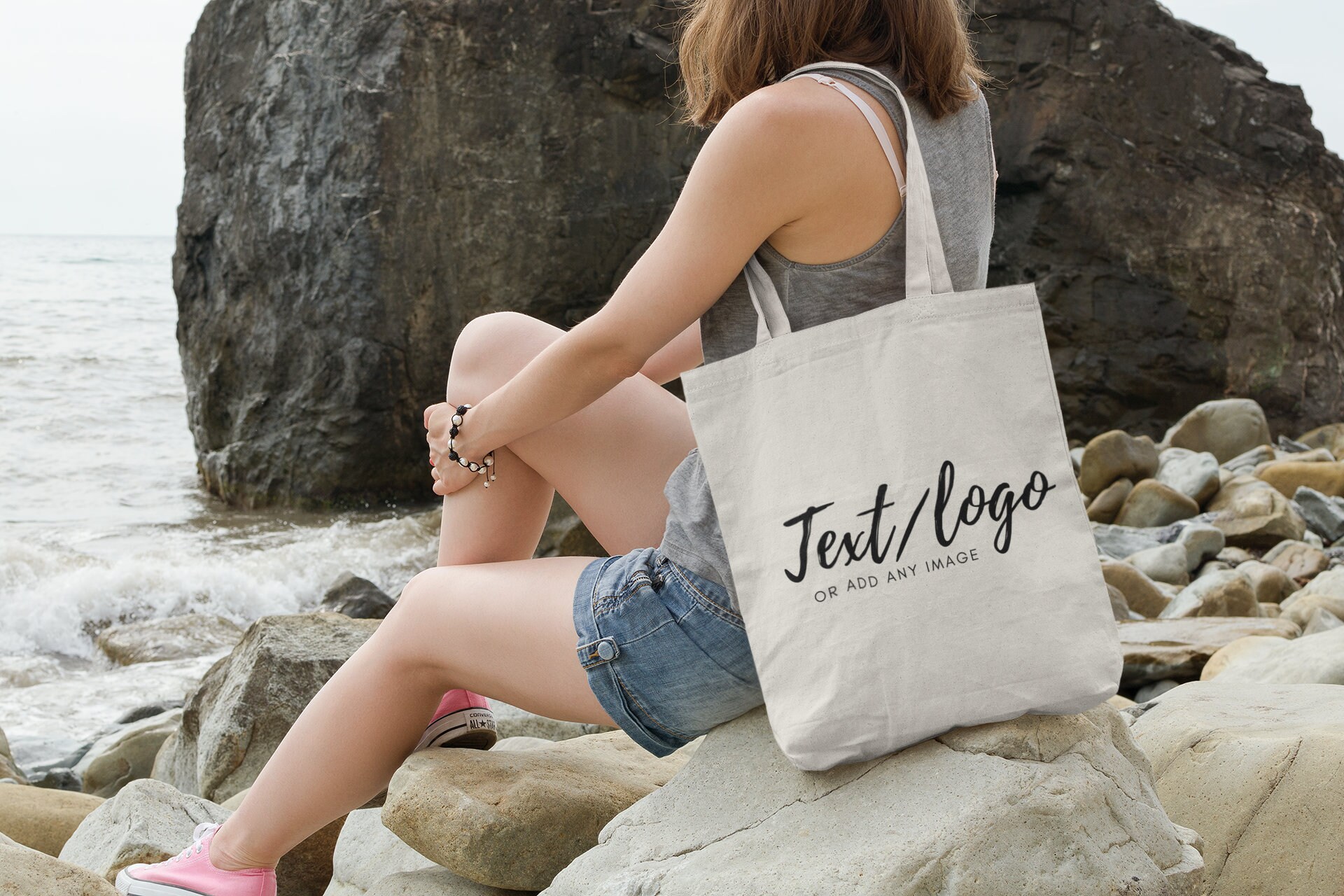 Personalised Name Cotton Simple Beach & Shopping Bag - Etsy UK