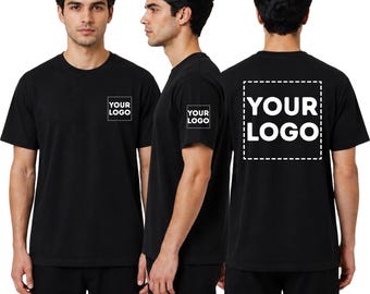 Custom Logo T Shirt, Personalized Business Logo Tee, Company Branding, Unisex 100% Cotton