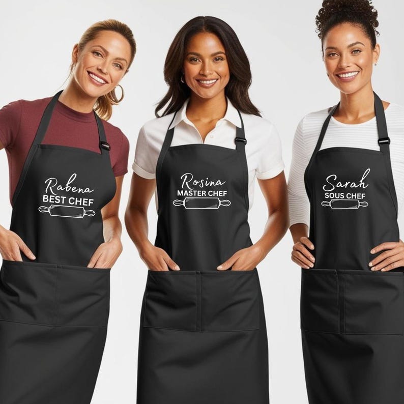 Personalized Chef Apron | Funny Kitchen Apron, Gift for Him/her - Etsy