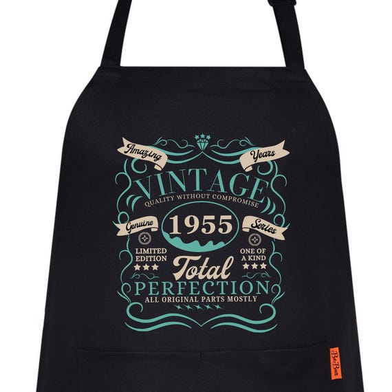 70th Birthday Apron | Limited Edition  Born in 1955 Aged to Perfection Kitchen Cooking Apron | Funny 70 Years Old Gift - Ireland