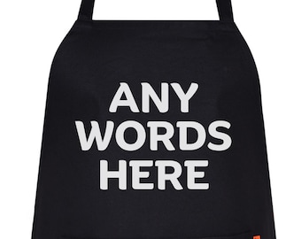 Delantal personalizado, delantal de chef unisex con impresión personalizada, para cocinar, barbacoa y hornear.