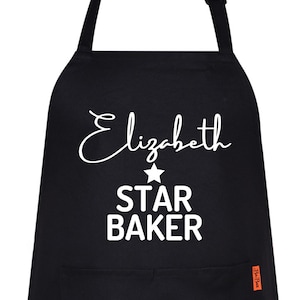 Personalized Star Baker Apron - Custom Cooking Apron for Women and Men - Star Baker CustomApron