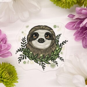 Sloth Sticker, Three-toed sloth sticker by Naterade Creates