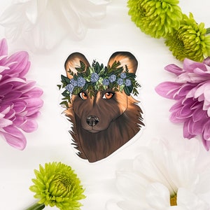 Sticker Afrikaanse wilde hond, stickers wilde hond van Naterade Creates