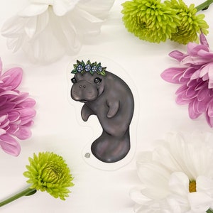 Manatee: Glossy Sticker Original Art