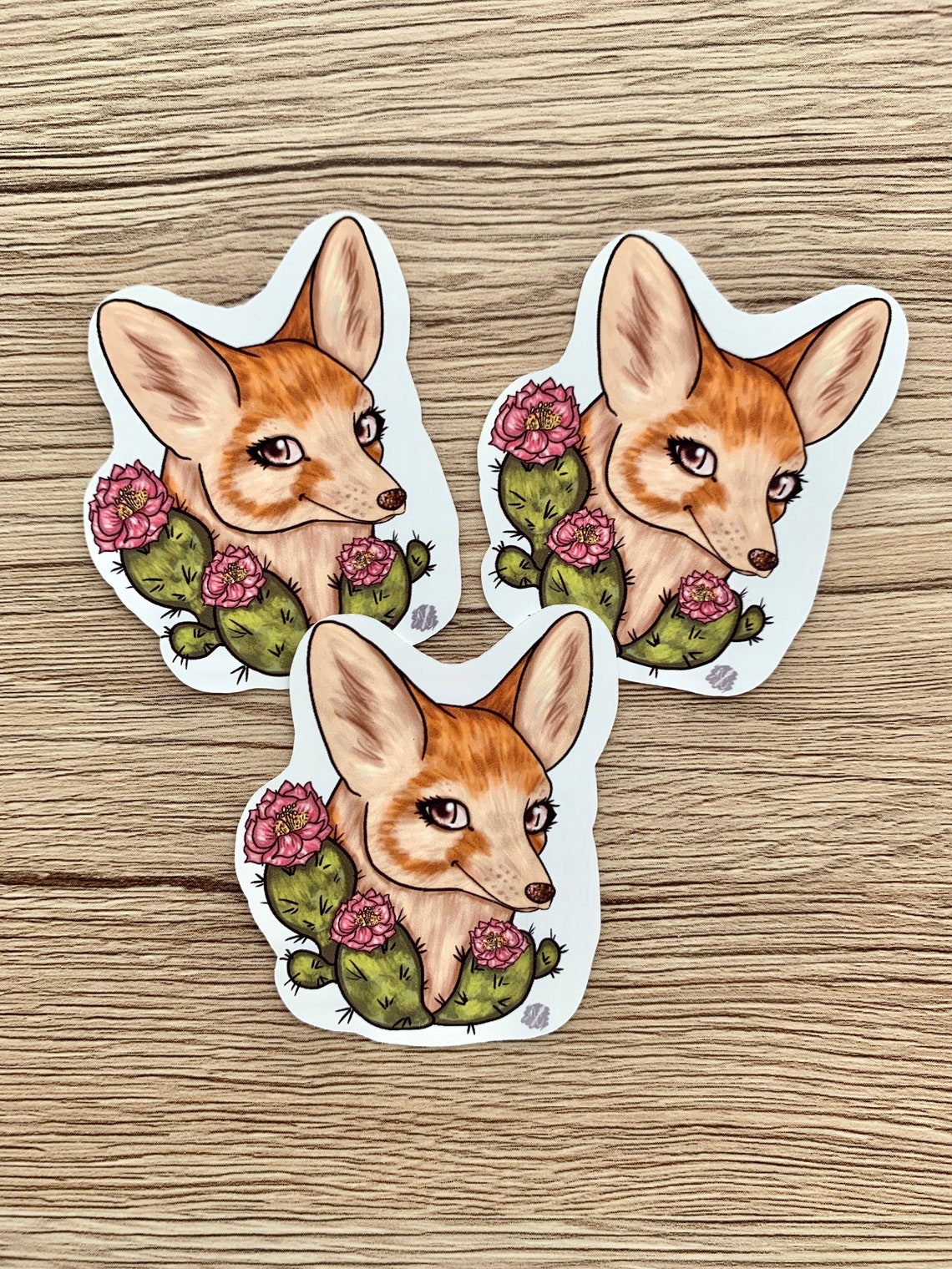Fennec Fox Sticker Fennec Fox stickers Desert fox sticker Etsy