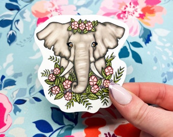 Elephant Sticker by Naterade Creates
