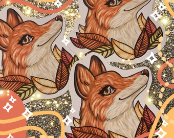 Red Fox Sticker by NateradeCreates