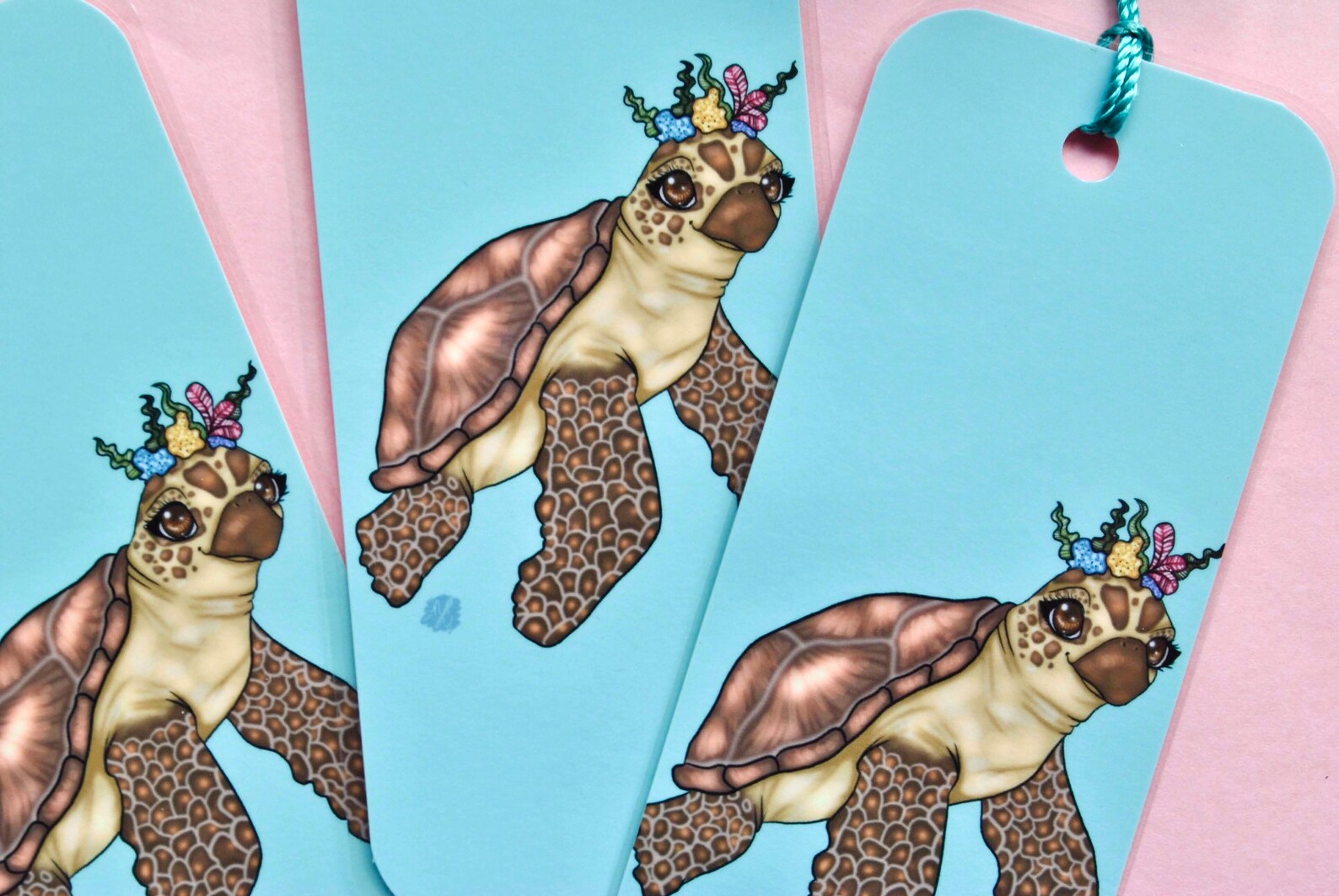 Sea Turtle Bookmark by Naterade Creates - Etsy