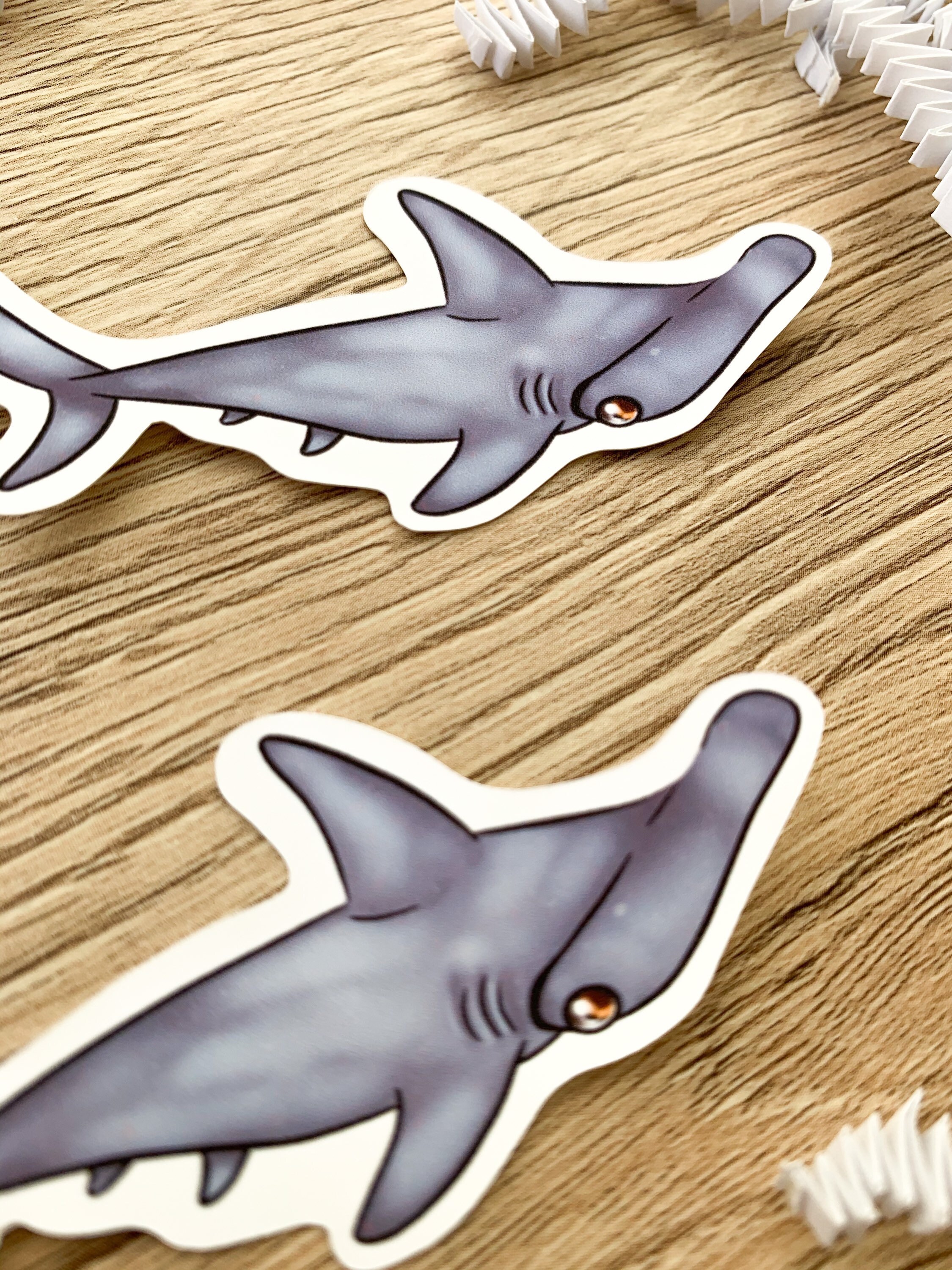 Hammerhead Shark Sticker Shark Stickers by Naterade Creates | Etsy