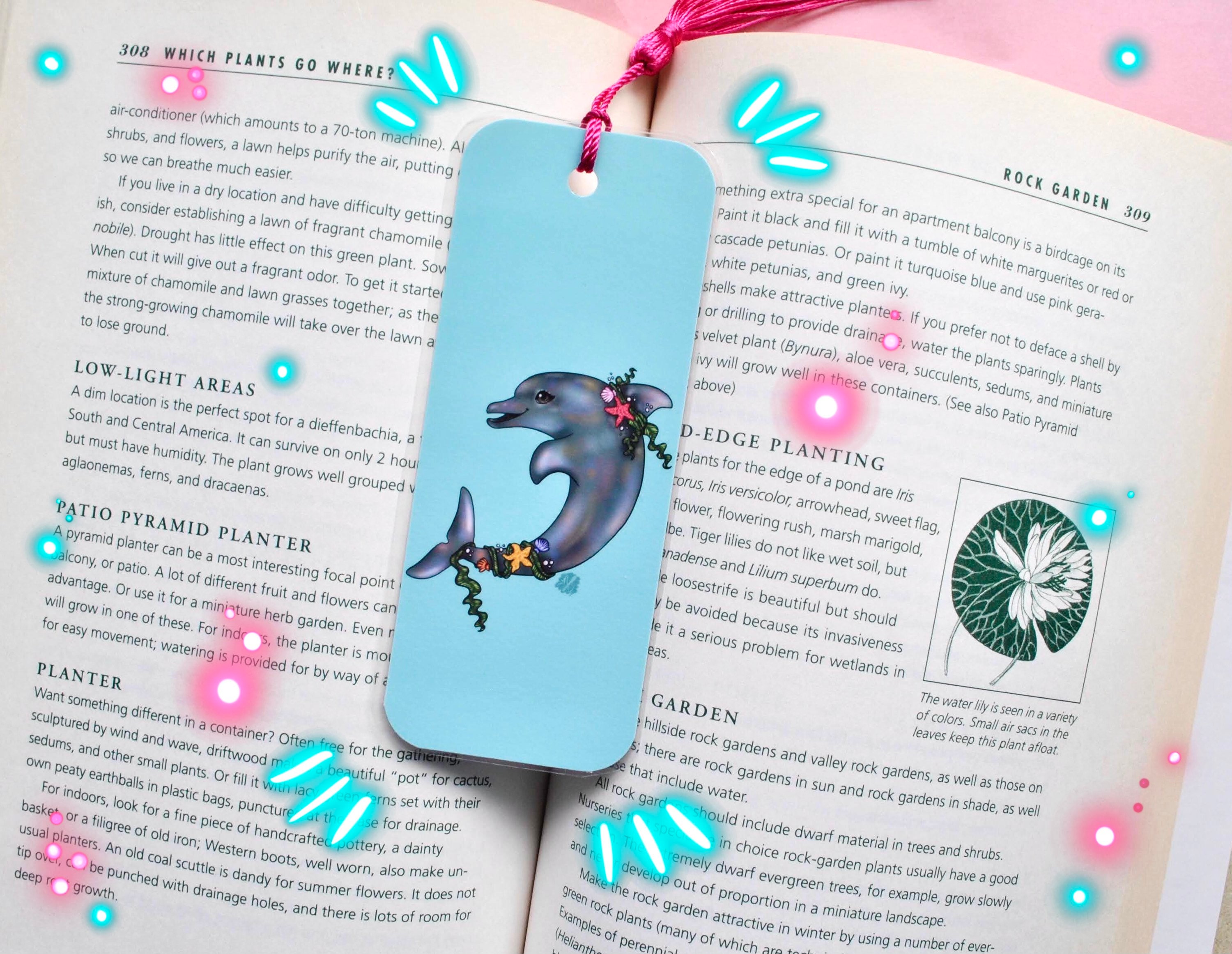 Dolphin Ocean Bookmark by Naterade Creates Etsy