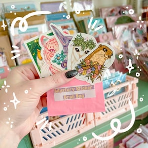 Mystery Sticker Grab Bags, Stationery Sticker Grab Bag, Mystery Stickers by Naterade Creates