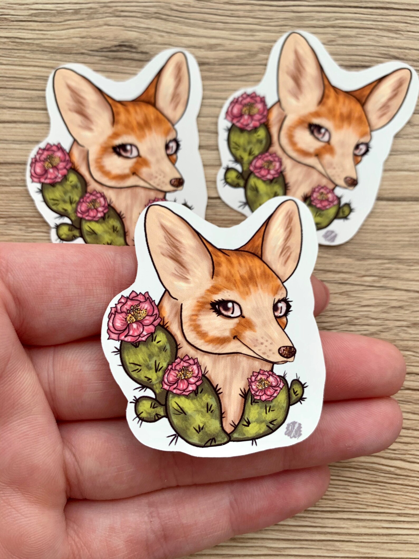 Fennec Fox Sticker Fennec Fox stickers Desert fox sticker Etsy