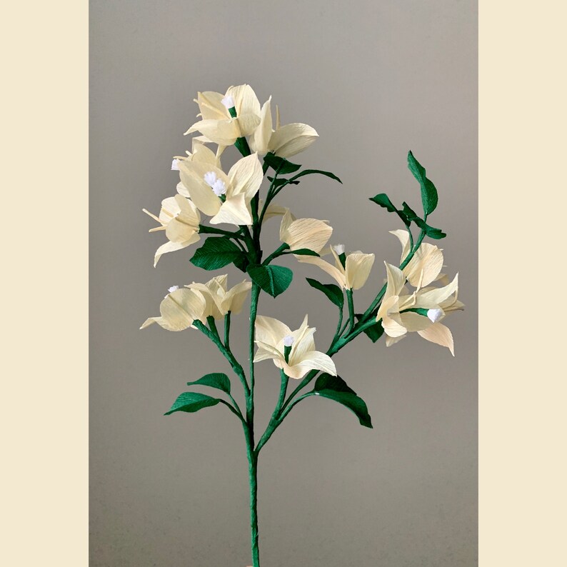 Handmade Crepe Paper Bougainvillea for Home Decor/ Wedding/ Etsy